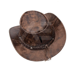 Chapeaux en cuir personnalisables de haute qualité en gros pour un usage décontracté en plein air, prix bas, marque privée, toutes tailles disponibles - Product Image 2