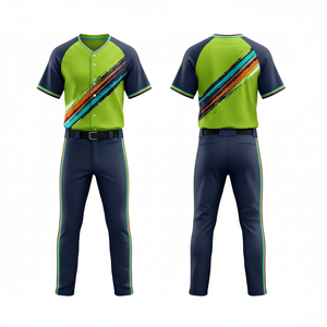 Uniforme de baseball en sublimation en gros, logo personnalisé, nom, numéro, respirant, séchage rapide, maille - Product Image 4