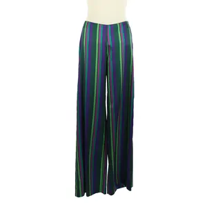 Embrace Versatility and Elegance with Trendy Multicolor Striped Palazzo Pants Offering Cool Comfort and Softness Chic Look