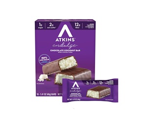 Atkins Endulge Chocolate Coconut Flavored Snack Bar, 16 Count - Product Image 1
