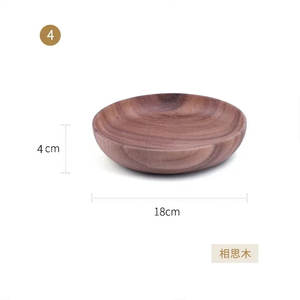 Plat à fruits rond en bois pour la maison, idéal pour la promotion de la vaisselle - Product Image 2