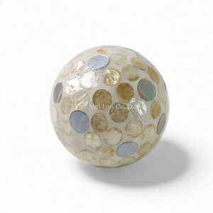 Bola de Pascua Única de Nácar, Artículo Decorativo Hecho a Mano, Elegante Regalo de Primavera de Vietnam - Product Image 1