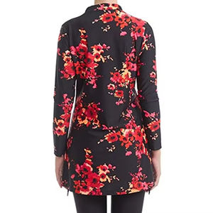 Elegante Conjunto de Burkini Islámico de 2 Piezas para Mujer con Estampado Personalizado, Logotipo Frontal, Parte Inferior de Corte Alto, Transpirable y de Secado Rápido - Product Image 5