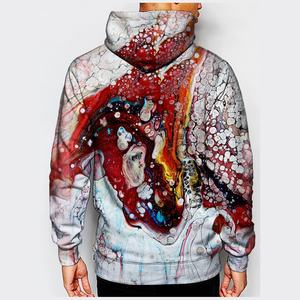 Sudaderas con capucha y pantalones cortos con cremallera para hombre de 100% algodón lavado ácido con logotipo personalizado, chándal informal para hombre, conjunto de pantalones cortos de 2 piezas - Product Image 5