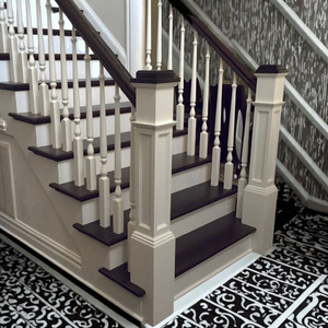 Factory Direct 4191FP Piezas de escalera de madera maciza de roble blanco Newels en estilos tradicionales y modernos ODM OEM disponible - Product Image 6