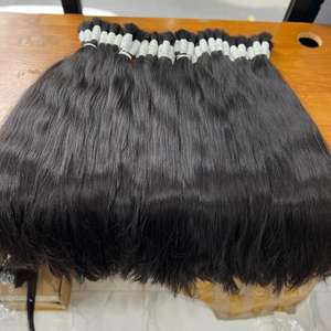 Extensiones de cabello humano Remy vietnamita superventas donante crudo alineado con cutícula negra recta natural - Product Image 4