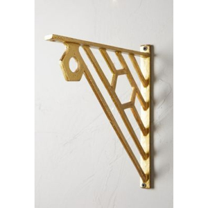 Set braket rak logam emas Modern, penyangga rak tempel dinding <span class=keywords><strong>2</strong></span> lingkaran, untuk ruang tamu kamar tidur dapur - Product Image 5