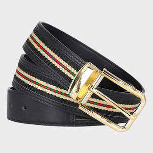 Cinturón de Cuero para Hombre, Textura de Alta Calidad, Hebilla de Acabado Sólido, Uso Casual de Negocios y Oficina, Fabricante y Proveedor OEM ODM - Product Image 1