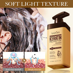 Champú Vegano SADOER con Péptidos de Queratina, Hidratante, Anticaspa, Suavizante y Voluminizador, 750ml, Cuidado Capilar Suave, Brillo y Suavidad - Product Image 5