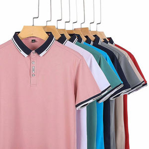 Fabricante de ropa respetuoso con el medio ambiente, Polo de algodón orgánico de punto texturizado, tela sostenible para hombres, transpirable y personalizado - Product Image 3
