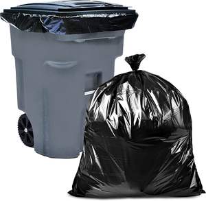 Venta caliente LDPE/HDPE reciclar bolsas de basura planas de alta calidad, bolsas de basura, bolsas de basura - Product Image 1