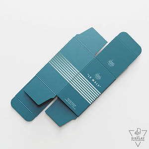 Bold Blue Dream <b>Cookie</b> Pastry <b>Box</b> Clear Window Display Organic <b>Gift</b> <b>Box</b> for Bites T-Shirts Skincare Packaging Printing Services - Product Image 3