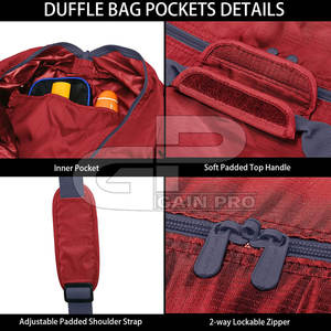 Fabricant pakistanais 2025 sacs de voyage sacs de sport de haute qualité fabriqués Service OEM sacs de sport - Product Image 4