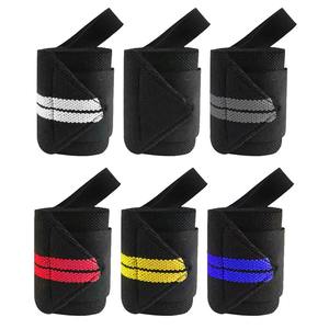 Vente chaude Bandes de poignet pour la musculation Sangles de soutien pour la salle de sport 18 longues 3 larges Logo personnalisé Nylon durable Silicone OEM ODM - Product Image 4