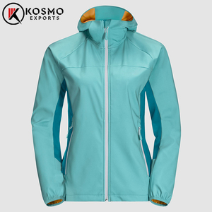Chaqueta cortavientos Softshell personalizada para mujer nueva chaqueta impermeable para exteriores con relleno de poliéster/algodón - Product Image 3