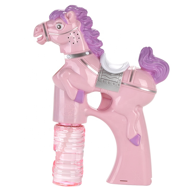 Летняя уличная макарон, однотонная пузырьковая машина с подсветкой, детский пузырьковый пистолет пони, игрушка