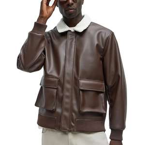 Modèle 2026 tendance, veste en cuir pour homme et femme, nouvelle mode, veste en cuir pour homme, veste en cuir coupe-vent 2025 - Product Image 1