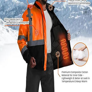 Chaqueta de Seguridad Laboral con Capucha, Impermeable, de Alta Visibilidad y Reflectante, Cargada por Dress Sports - Product Image 6