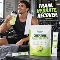 Poudre Pré-Entraînement Sportive : Créatine Monohydrate en Poudre, Complément Alimentaire pour Boisson, Soutien Énergétique et Hydrique, Poudre d'Électrolytes à la Créatine