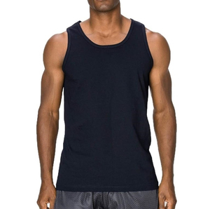 Débardeurs en coton tricoté de haute qualité, coupe ajustée, pour la musculation et l'entraînement, design personnalisé, pour hommes, écologiques et respirants - Product Image 2