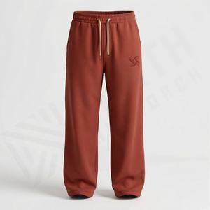 Pantalon de jogging évasé personnalisé pour homme, léger, respirant, décontracté, style empilé, taille élastique, qualité supérieure, vintage - Product Image 1
