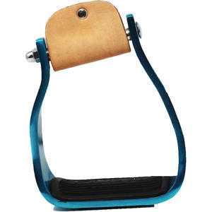 Premium Horse Western Barrel Racer Show Étriers 5 "Étriers en aluminium coudés Gravure profonde Léger Rodeo Performance Équitation - Product Image 5