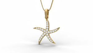 Pendentif étoile en diamant inspiré de la nature, or 18 carats avec de véritables diamants naturels, design de bijoux fins élégants pour femmes, accessoires de style - Product Image 4