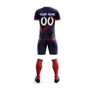 Kits de camisetas de fútbol por sublimación Conjunto de uniformes de fútbol transpirables para hombre personalizados - Product Image 3
