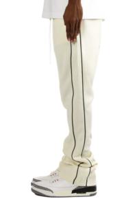 Ensemble de survêtement unisexe pour homme avec pantalon évasé et sweat à capuche imprimé plumes, en toile, décontracté, pour l'hiver - Product Image 5