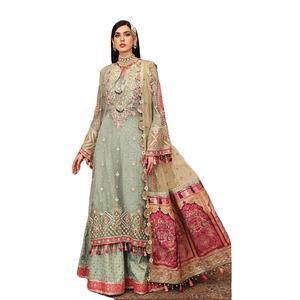 Brodé Séquence Travail Collection Fête De Mariage Porter Robe Nouvelle Longue Pakistanaise Shalwar Kameez Chemise Indienne Robe Femmes - Product Image 1