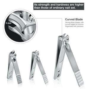 Kit de cuidado de uñas personalizado superventas de fábrica OEM juego de manicura de tijeras y cortaúñas profesional de calidad 8 Uds - Product Image 3