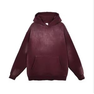 Sudadera con Capucha para Hombre, Invierno, Lavado Ácido, 100% Algodón, Servicio OEM Personalizable, Transpirable, Impermeable, Ecológica, Alta Calidad, Venta al Por Mayor - Product Image 6