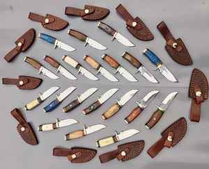Commandes en gros personnalisées OEM PRESTIGE LAMES Professional Handmade Carbon Steel Skinner Knife Manche en bois Ambidextre - Product Image 4