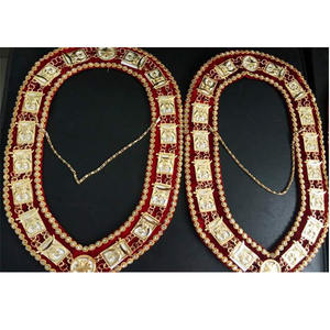 Arche Royale maçonnique PHP passé haut prêtre collier de chaîne en métal avec bijou gratuit 3 couleurs ensembles bleu rouge violet avec des bijoux en 2025 - Product Image 5