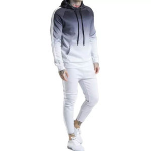 Ensemble de pantalons de survêtement personnalisé de toutes tailles, jogging pour hommes, sweat à capuche 100% coton, pull, pantalon de survêtement deux pièces vierge - Product Image 1