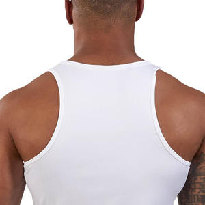 Hommes débardeurs débardeur vêtements de sport Stringer musculation Fitness hommes mode personnalisé coton Spandex - Product Image 6