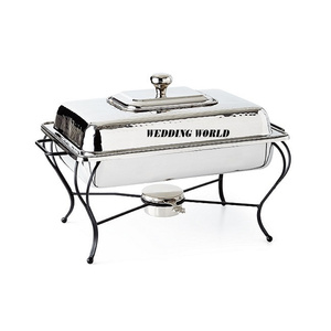 จานอุ่นอาหารโลหะแบบแฮนด์เมดทรงสี่เหลี่ยมผืนผ้าสไตล์คลาสสิกเครื่องอุ่นอาหารใหม่ - Product Image 1