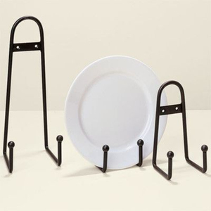 Bronze Iron Metal Plate Rack Perfect For Kitchenware <b>Tabletop</b> Standing Multifunction Plate <b>Storage</b> Holder On Sale - Product Image 6