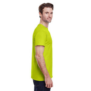 Camisetas de algodón 100% de alta calidad al por mayor de fábrica, camisetas personalizadas de manga corta con cuello redondo de Color sólido transpirable de secado rápido - Product Image 5