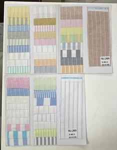 Vestido de verano de primera calidad, suministro al por mayor de tela para niñas, colores sólidos de moda, mezcla de algodón y lino, ropa elegante de peso pesado - Product Image 1