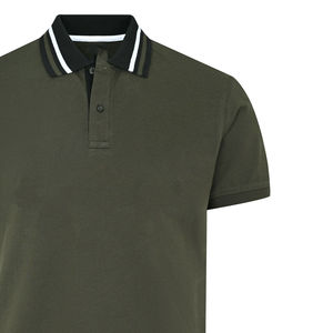 Polo transpirable que absorbe el sudor, superventas, de alta calidad, de secado rápido, de manga corta, patrón sólido, color personalizado, Polo para hombre - Product Image 5
