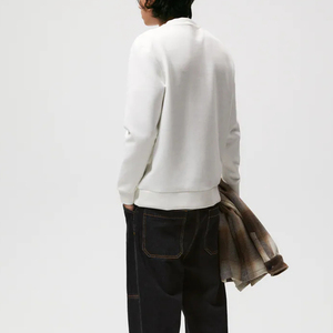 DEC เสื้อมีฮู้ดผ้าฝ้ายสีพาสเทลสำหรับทุกเพศ, เสื้อมีฮู้ดพิเศษสำหรับผู้ใหญ่ thrifting Crewneck ตัดกระเป๋าสีดำล้วนสีขาว mock DP - Product Image 5