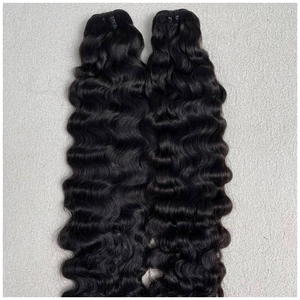 Cheveux humains de qualité supérieure, indiens, Remy, ondulés, double trame, tirés à la main, aspect naturel - Product Image 3