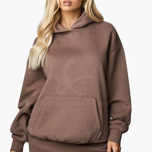 Gran oferta de sudaderas con capucha para mujer de calidad Premium 100% algodón estilo informal cómodo con capucha para invierno con logotipo frontal en línea - Product Image 1