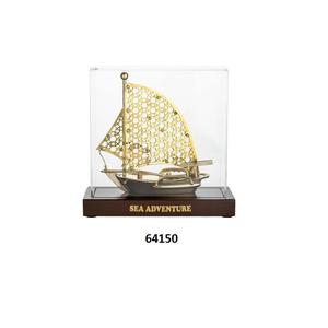 Meilleure qualité en laiton brun massif et base en bois naturel pièce maîtresse de navire décorative avec brillant et brillant poli - Product Image 6