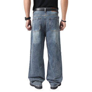 Custom Logo <b>Men</b> Vintage Wash <b>Carpenter</b> Jeans Wide Leg OEM ODM Wholesale Manufacturer - Product Image 5