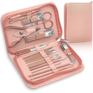 Outil de beauté multifonctionnel pour les ongles Set de coupe-ongles en acier inoxydable Set de manucure Soins du visage, des mains et des pieds - Product Image 4