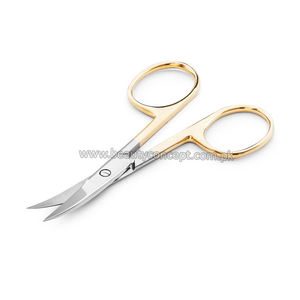 Micro-ciseaux à ressort arc-en-ciel multicolores Ciseaux à ongles à lame incurvée naturelle Ciseaux à ongles en acier inoxydable au titane Pointes tranchantes - Product Image 4