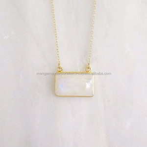 Ensemble de pendentifs en pierre d'améthyste de luxe de haute qualité en forme de coeur chaîne collier en laiton plaqué or pour mariage ou cadeau - Product Image 4