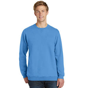 Sudadera Unisex de algodón con estampado liso y bordado barato con logotipo personalizado Sudadera de cuello redondo de nuevo diseño de gran tamaño para hombre - Product Image 1